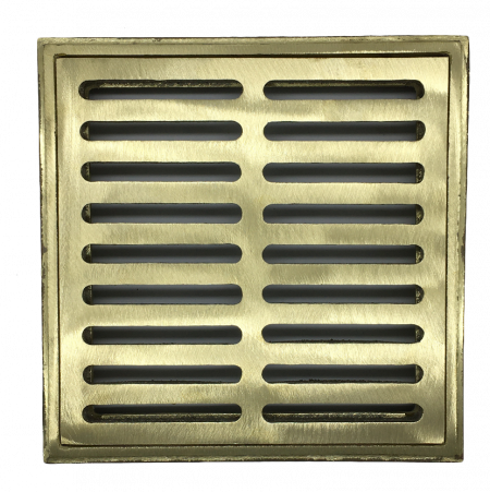 Square Drain Set - Heavy Load - 10″ Red Brass