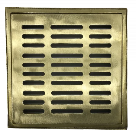 Square Drain Set - Heavy Load - 12″ Yellow Brass