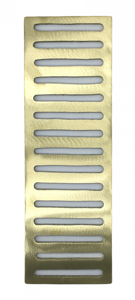 Channel Drain (Grate) - 4″ x 12″ Red Brass