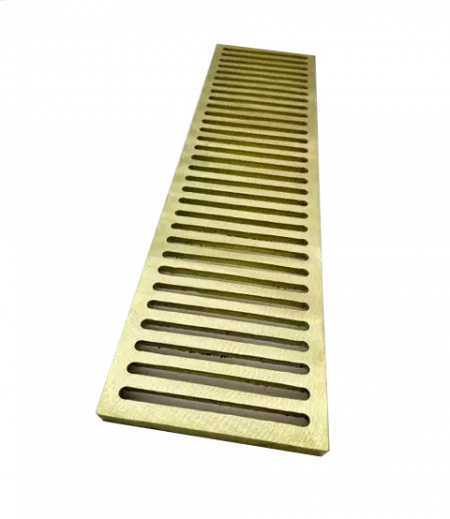 Channel Drain - 6-1/2″ x 24″ Yellow Brass