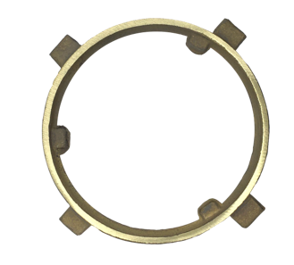 Frame (Ring) for Round Drain - 8″ Yellow Brass
