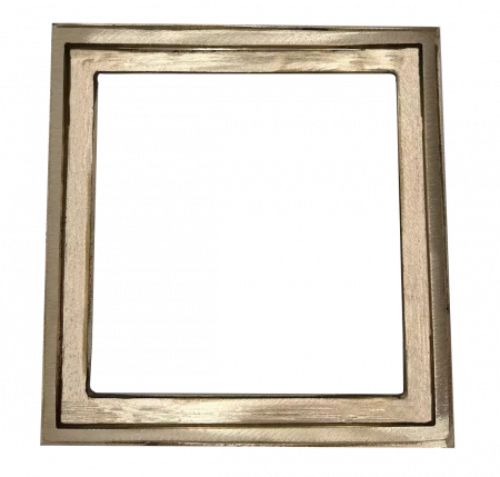 Frame for Square Drain Set - Heavy Load - 12″ Yellow Brass