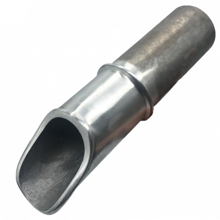 Round Water Spout - 3″ ID Aluminum
