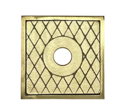 Square Skimmer Set - 4″ Yellow Brass