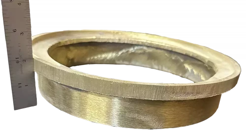 Frame (Ring) for Round Skimmer - Medium Deep Wall - 9-7/8″ Yellow Brass