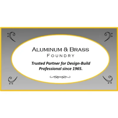 Municipality Plaque Yellow Brass