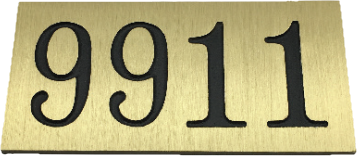 Address Plaque - 5.5″ x 11.5″ Aluminum