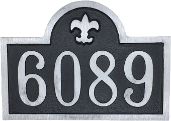 Address Plaque - 6″ x 12″ (8-1/2″ center) Aluminum