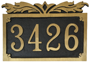 Address Plaque - 8-1/2″ x 12-3/8″ Aluminum