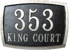 Address Plaque - 9″ x 13″ Aluminum