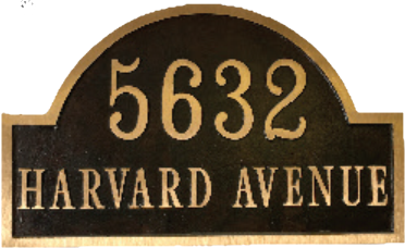 Address Plaque - 6-1/2″ x 20″ (12″ center) Aluminum