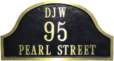 Address Plaque - 3-3/4″ x 17″ (9-1/8″ center) Aluminum