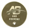Lid for Round Skimmer - Custom (Logo) - 10&Prime; Red Brass
