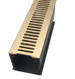 Channel Drain (Grate) - 3-¼″ x 16″ Aluminum