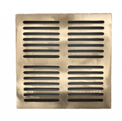 Square Drain Grate - 10″ Aluminum