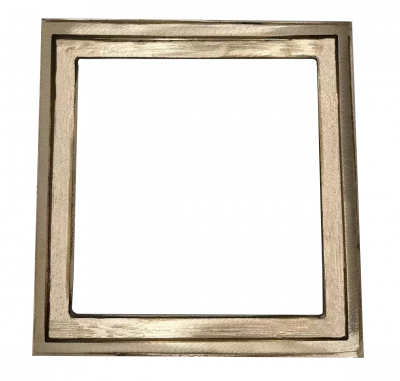 Frame for Square Drain Set - Heavy Load - 12″ Yellow Brass