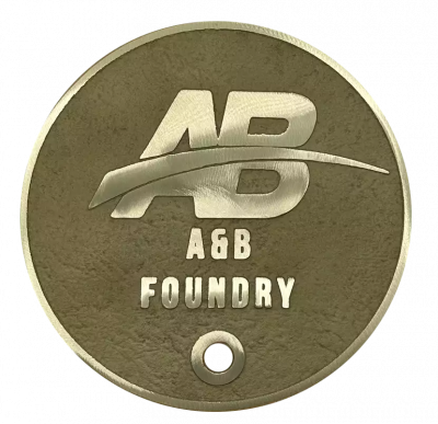 Lid for Round Skimmer - Custom (Logo) - 10″ Red Brass