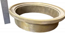 Frame (Ring) for Round Skimmer - Large Deep Wall - 9-7/8″ Yellow Brass